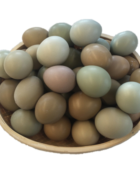 野鸡蛋60枚 七彩山鸡蛋新鲜 野金鸡蛋 绿乌鸡蛋 农家土鸡蛋山鸡蛋