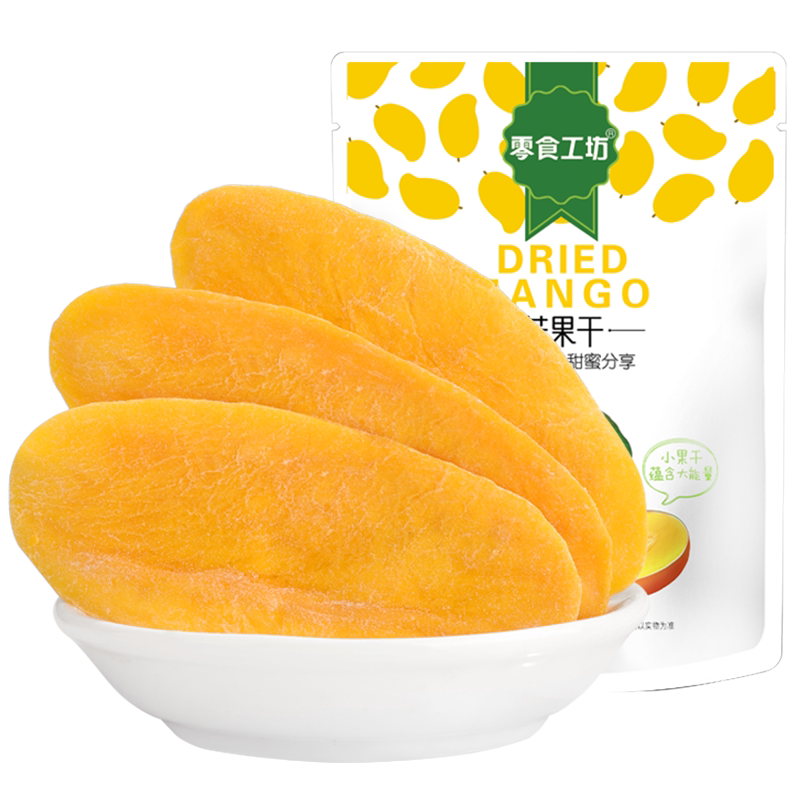 零食工坊芒果干100g拍3件19.9元