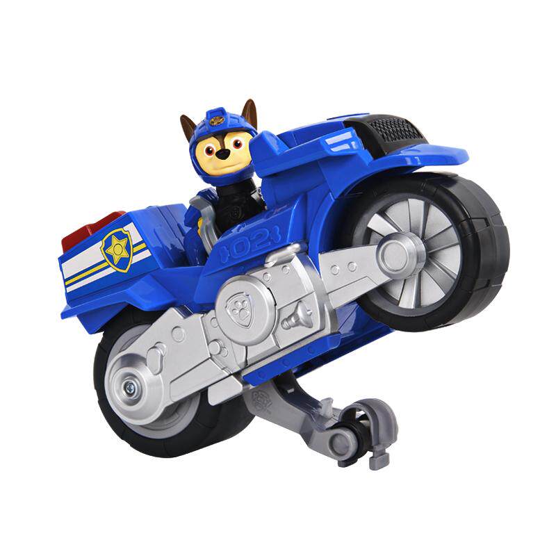新品汪汪队立大功玩具野猫回力摩托车狗狗巡逻车汪汪队玩具机动车