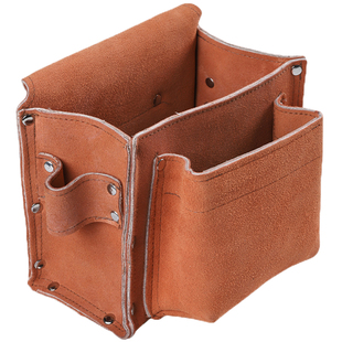 双层牛皮钉子包建筑木工专用耐磨腰带式包电工多功能腰兜工具包 券