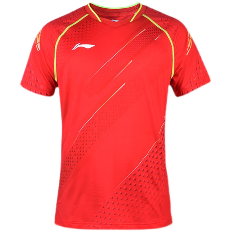 李宁乒乓球服男短袖t恤世乒赛比赛服排汗运动服女款大赛国服正品