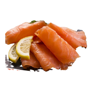 天蕴新疆烟熏三文鱼刺身冷熏虹鳟生鱼片开袋即食沙拉寿司健身代餐