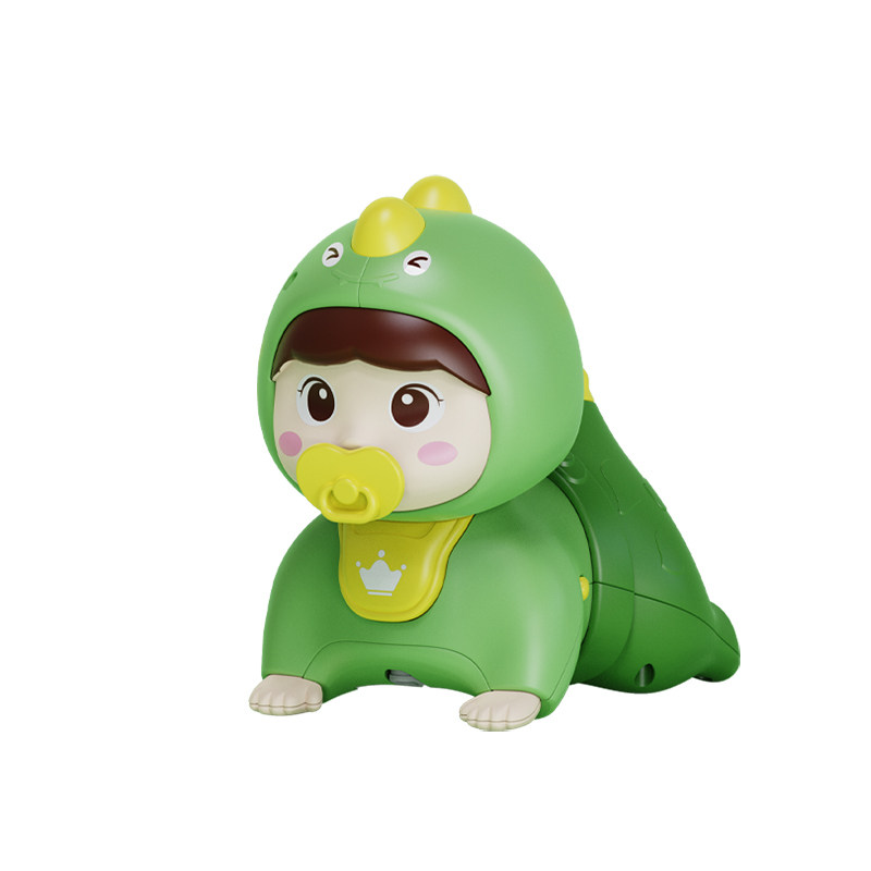 婴儿学爬行玩具宝宝抬头训练爬娃引导幼儿会动爬爬娃娃神器6个月7