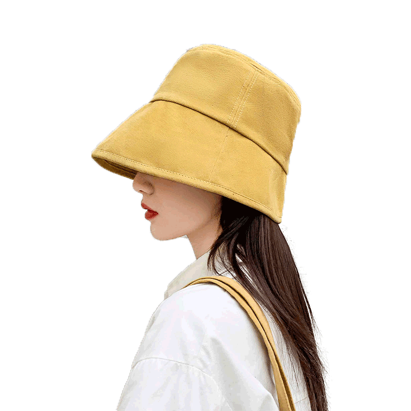 遮阳帽子夏季防阳光渔夫帽女春秋日系百搭太阳盆帽桶帽韩版潮