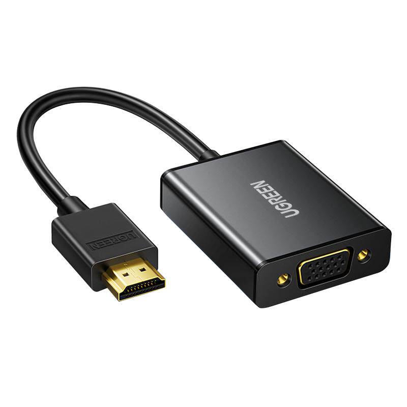 绿联hdmi转vga转换器hami带音频视接口hdim笔记本电脑台式机顶盒看