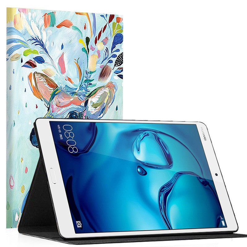 4寸华为btvw09保护套btv-wo9平板_w09电脑m3外壳一dl09彩绘dlo9