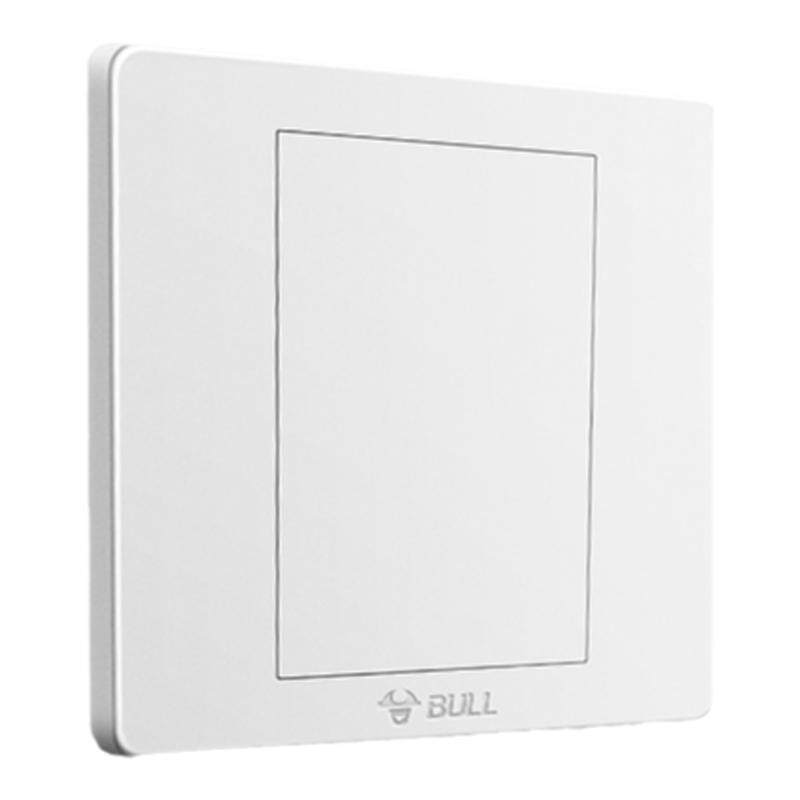 公牛插座旗舰开关插座暗装86型防火白板插座空面板白盖板g07白