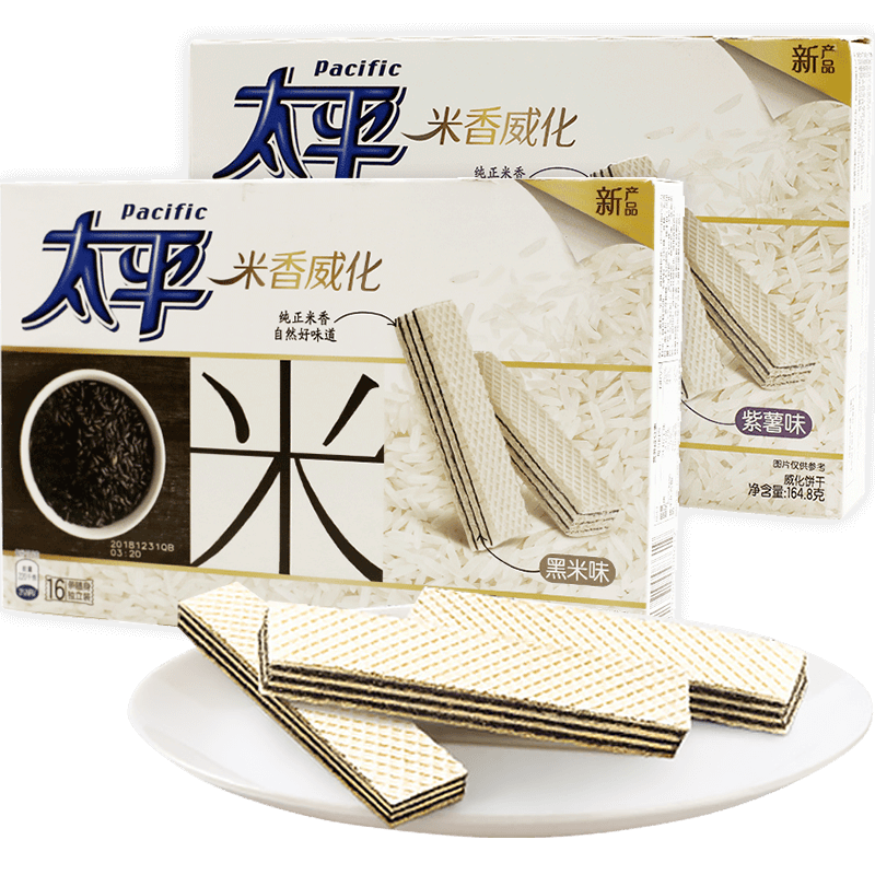 太平威化夹心饼干164.8g*2双盒