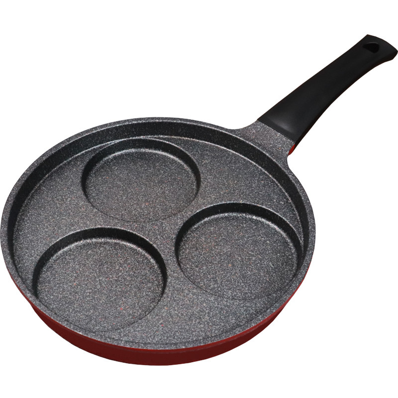 煎蛋锅汉堡锅麦饭石平底锅不粘家用迷你小早餐锅煎蛋神器蛋堡模具