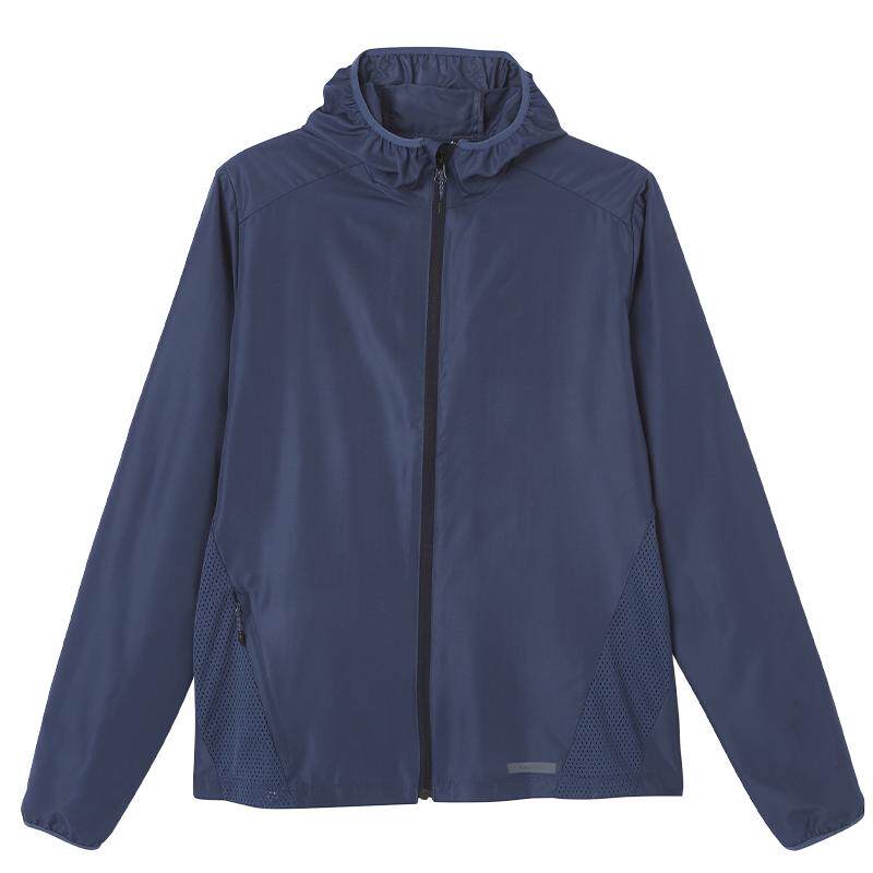 迪卡侬运动夹克男秋季防晒防风防雨跑步训练外套户外运动风衣msgj