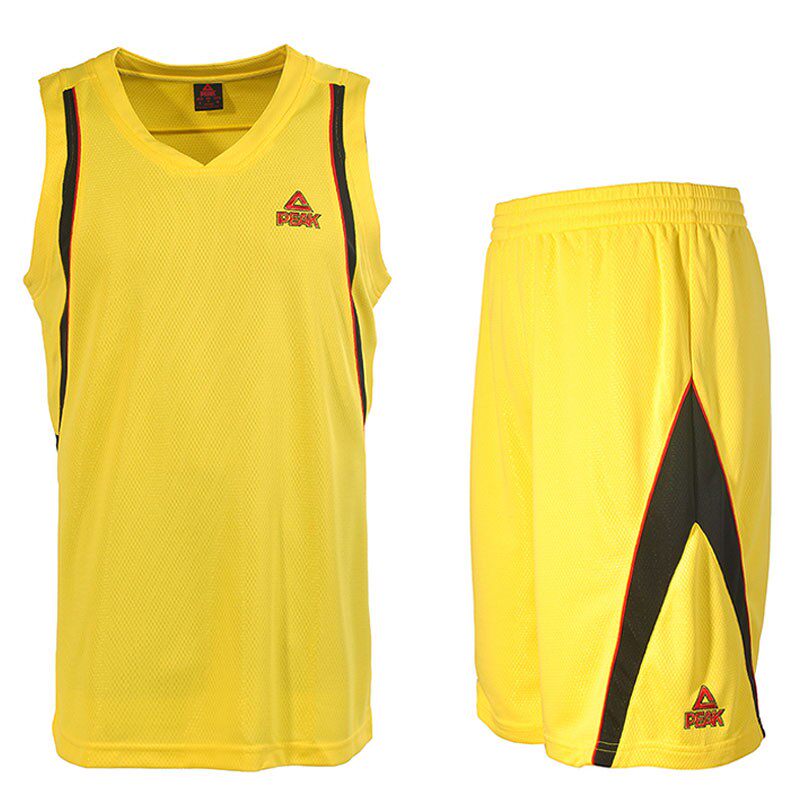 peak匹克篮球服吸湿透气男子比赛v领无袖短套装队服 - 腾飞运动运营店