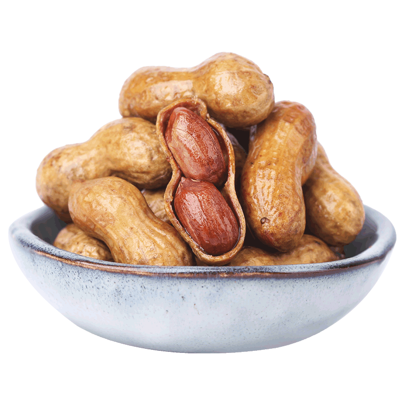 蜜可小铺山核桃味焦糖花生带壳1000克炒花生石头花生坚果炒货散装