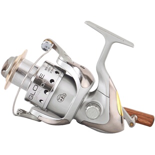 狼王鱼线轮gf800/1000/2000/3000/4000纺车轮10轴全金属头海竿轮 券