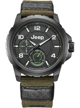 jeep吉普手表男时尚运动户外夜光石英表日历24小时显示男士腕表