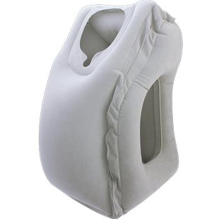 飞机充气抱枕坐高铁长途旅行火车硬座坐着靠垫u型枕头趴睡觉神器