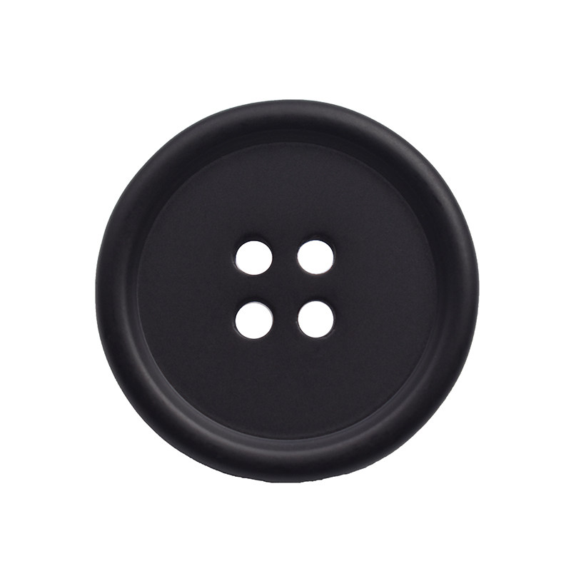 韩版方形扣子大衣毛呢外套黑色纽扣扣子装饰圆形西装衣服树脂纽扣