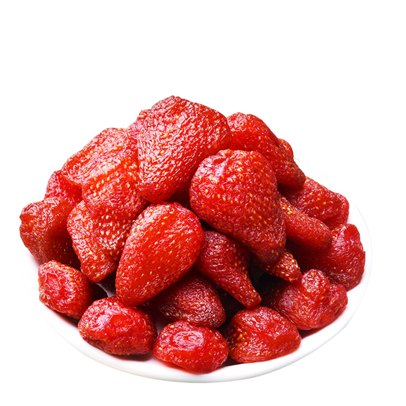 【含羞草27度草莓干500g】小包装约50*10袋休闲零食果脯果干蜜饯