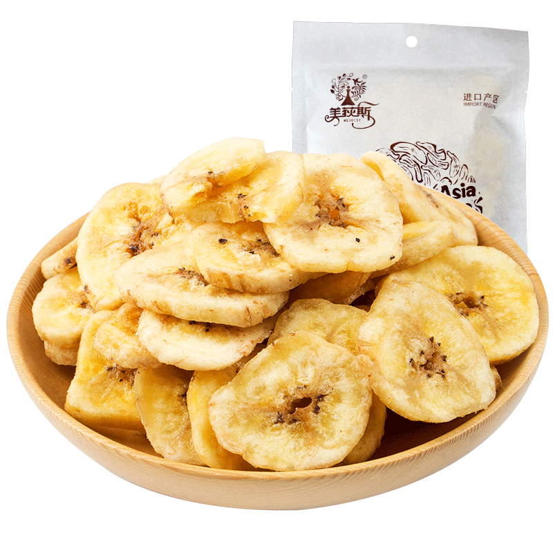 美荻斯菲律宾香蕉干东南亚果干休闲孕妇零食香蕉片280g*2袋 - 美荻斯