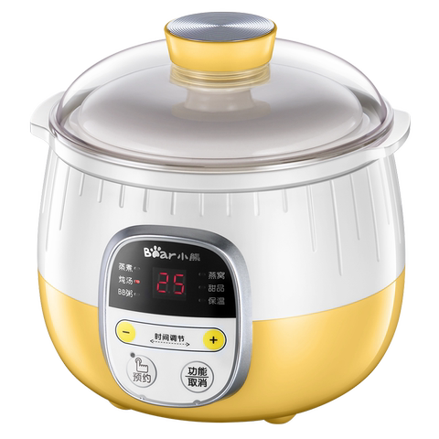 小熊隔水炖电炖锅婴儿电炖盅全自动陶瓷小燕窝迷你宝宝煮粥锅bb煲