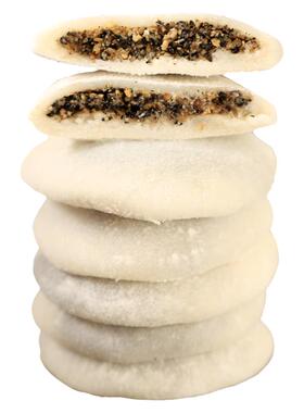 糍粑纯糯米手工麻糍黑芝麻馅浙江临安特产红糖滋粑小吃早餐半成品