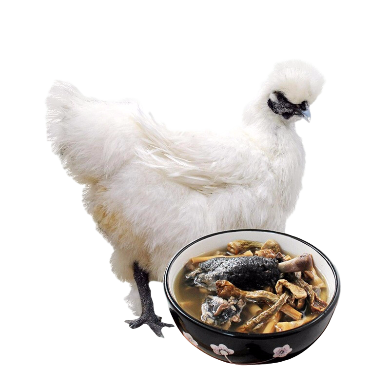 发3只农家散养白凤乌鸡新鲜宰杀乌骨鸡月子鸡土鸡柴溜达鸡肉