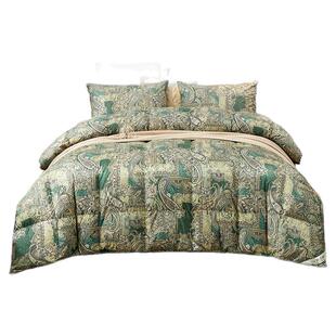 奥力福95白鹅绒被全棉面料加厚羽绒春秋被单双人保暖被芯