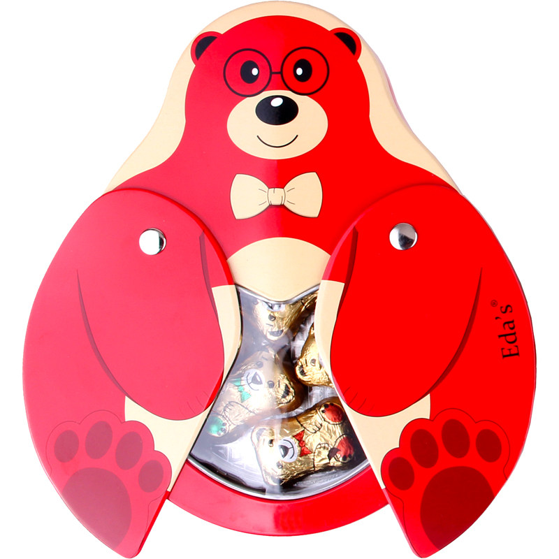 意大利原装进口零食盒艾达的世界小飞熊奶油夹心牛奶巧克力礼盒装