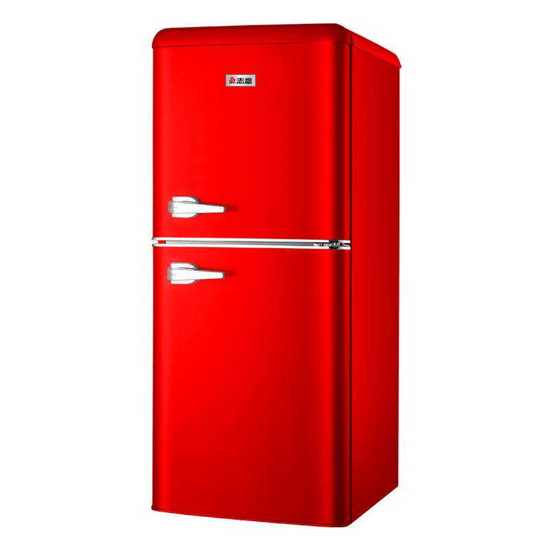 志高132l复古冰箱小型红色美式网_志高德姆勒专卖店