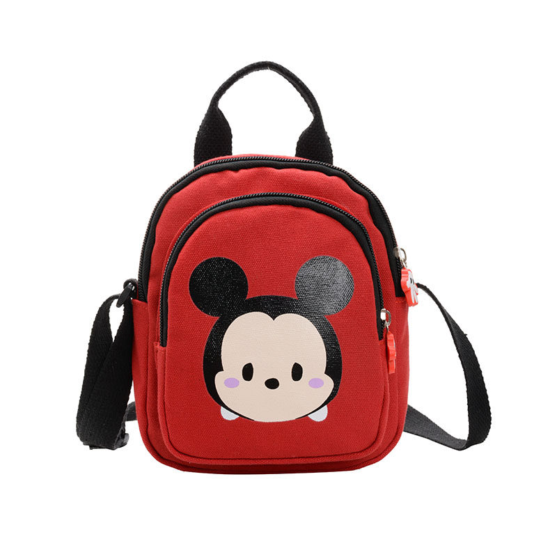 卡通可爱单肩包儿童休闲帆布小包男女孩零钱手机包时尚印花斜挎包