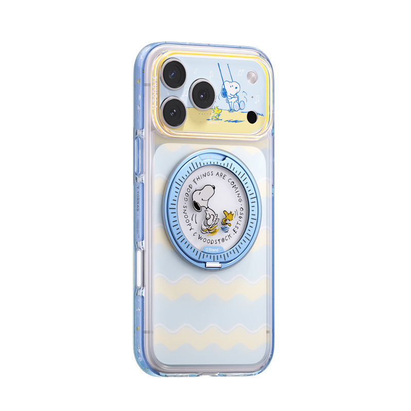 新款史努比snoopy联名l图拉斯O3Light支点壳iPhone17ProMax手机壳适用苹果16pm支架15p磁吸14全包软o3官Q透明