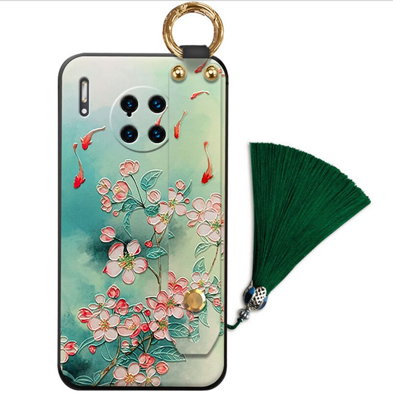 浮雕华为mate30pro5g手机壳mate30古风mate20x中国pro腕带锦鲤10