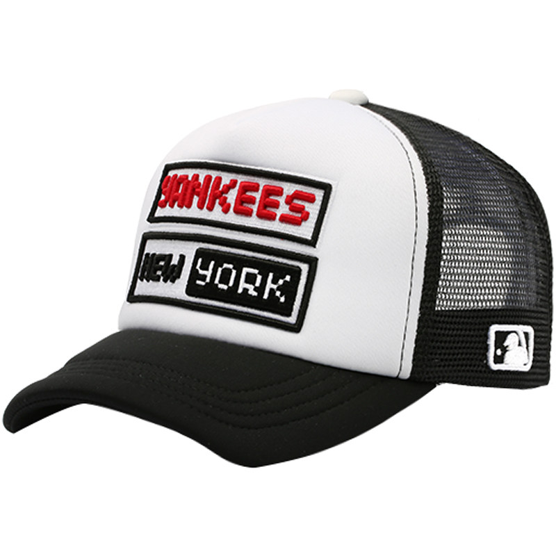 新款mlb棒球帽男女帽子可调节yankees网帽专柜正品直采防晒嘻哈
