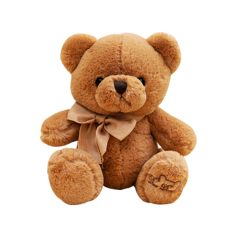 泰迪熊公仔毛绒玩具小号抱抱熊蝴蝶结小熊布娃娃抱枕生日礼物儿童