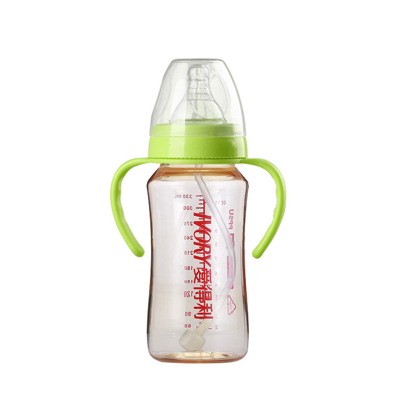 爱得利吸管奶瓶ppsu儿童大宝宝宽口鸭嘴防胀气耐摔6个月1岁2以上3