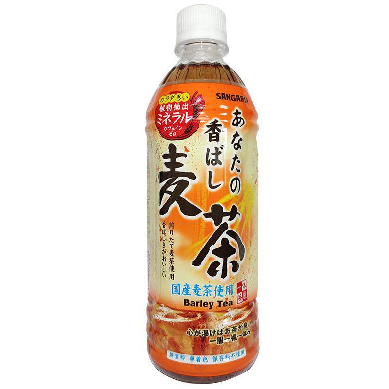 日本进口三佳丽无糖大麦茶饮料麦香清淡爽口即饮品料500ml*4瓶