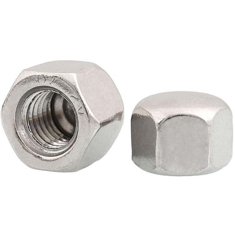 m5m6m8m10m12 304不锈钢矮型盖形螺母六角盖帽盲孔装饰螺帽盖型