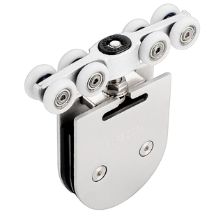 玻璃门吊轮移门推拉门吊滑轮轨道厨房卫生间玻璃门吊轨上滑轨配件 券