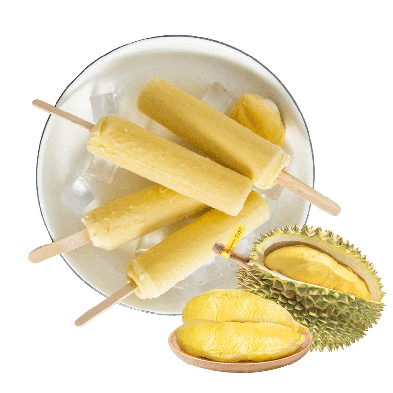 猫山大叔 20支猫山王榴莲雪糕冰淇淋 水果冰激凌棒冰网红冰棍冰棒