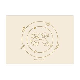 卡罗特揉面垫硅胶擀面垫食品级烘焙面板家用和面粉垫子擀面杖案板