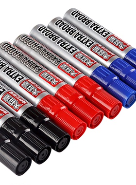 智牌黑色油性大容量粗笔画记号笔