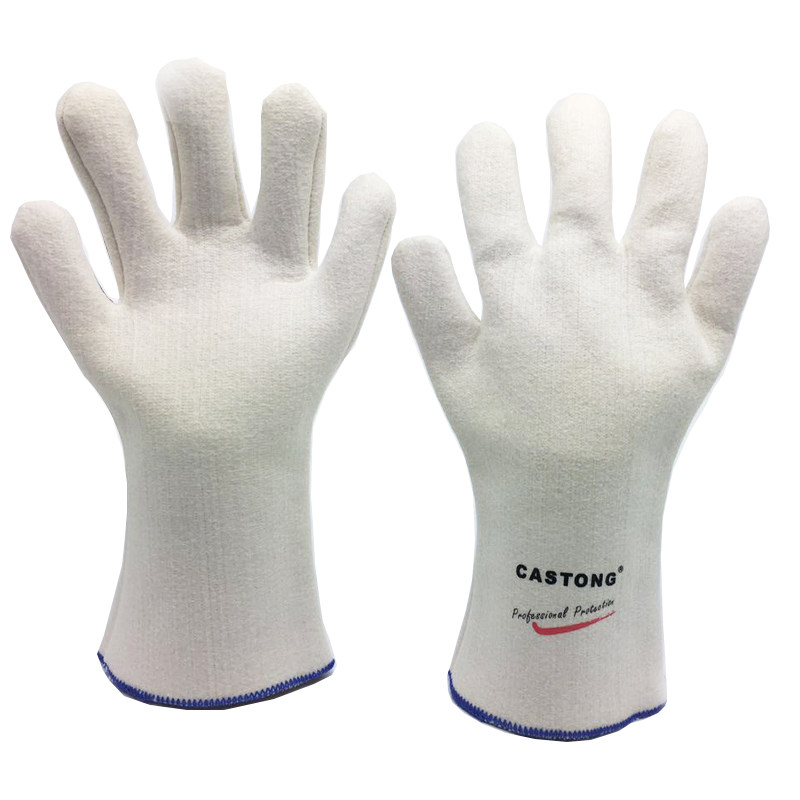 卡司顿nfff300度隔热耐高温手套 加长防烫阻燃 烤箱锅炉烘焙工业-广益