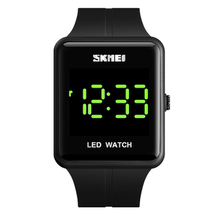 时刻美手表男韩版潮简约多功能夜光防水初中学生青少年数字电子表