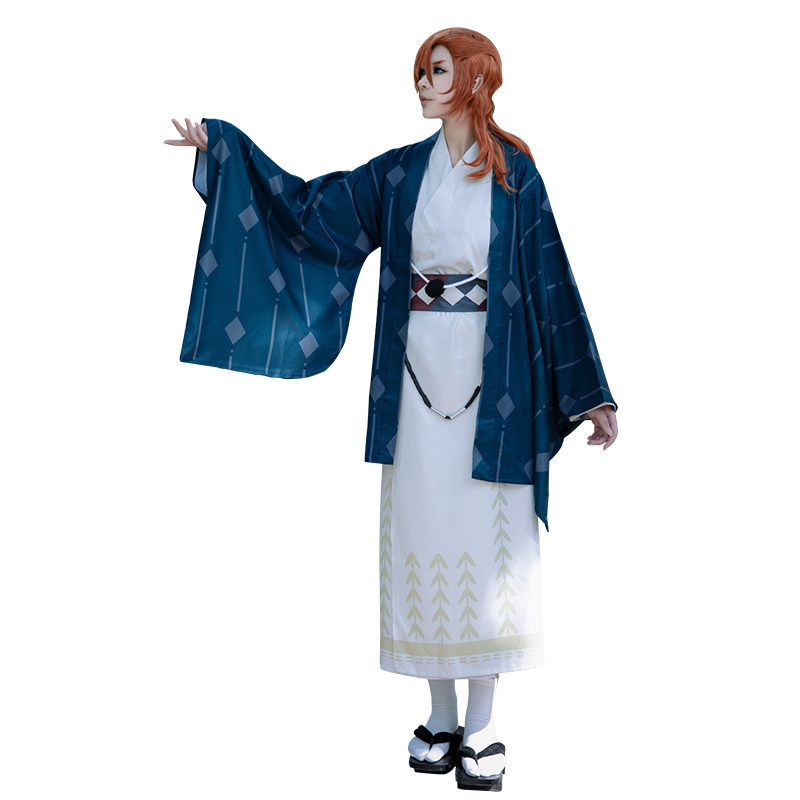 漫天星cos坊 文豪野犬cos中原中也梅雨和服女cosplay全套现货