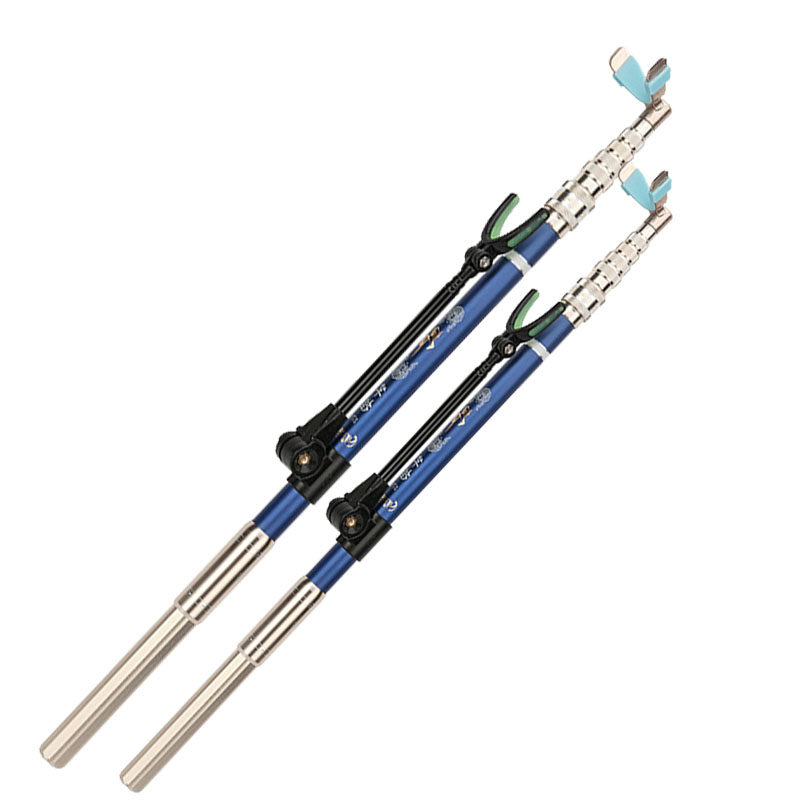 可放钓箱短节碳素炮台钓鱼竿支架杆架杆架子带后挂鱼杆架子渔具