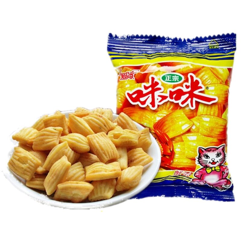 咪咪虾条蟹味粒小零食小吃休闲食品90后怀旧宿舍耐吃的解馋排行榜
