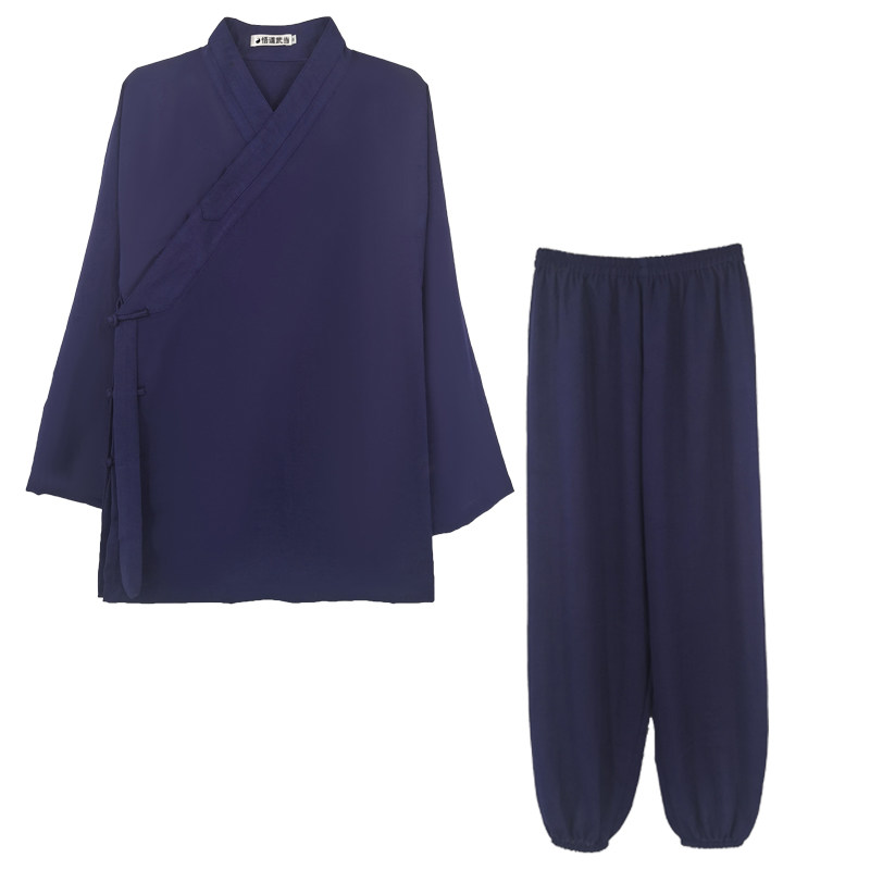 武当道袍男道服 夏季太极服中国风男古风改良汉服秋道士服装女 - 悟道