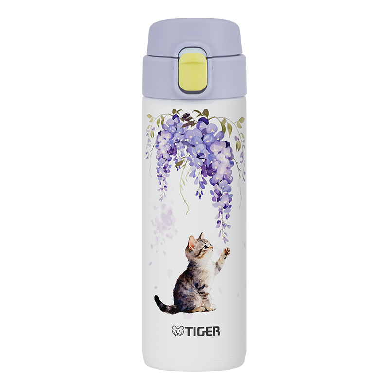 TIGER虎牌花猫秘境系列保温杯可爱高颜值猫咪图案便携保冷水杯夏