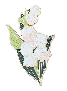 铃兰胸针女设计感小众铃兰花高级别针兰花金属徽章礼盒圣诞节礼物