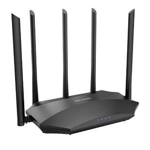 海康威视千兆无线路由器wifi家用ac1200双频5G百兆端口高速大户型穿墙王大功率多天线加强信号放大增强全网通