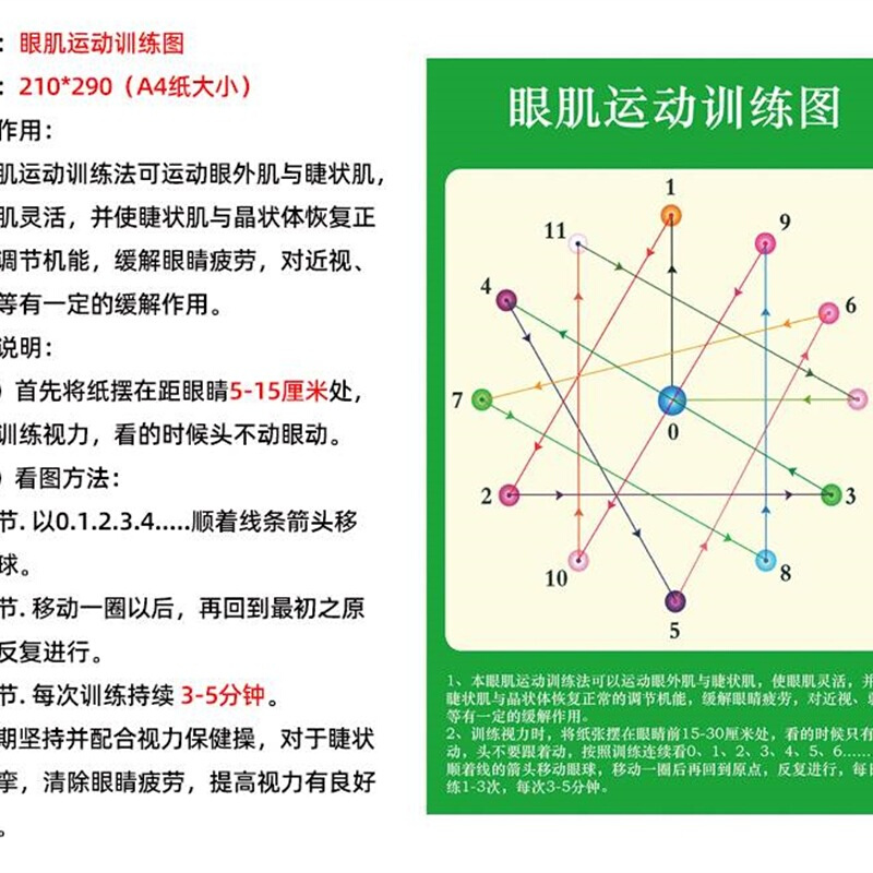 新款近视眼康复训练仪儿童视力矫正器眼轴回缩训练镜训练图弱视防